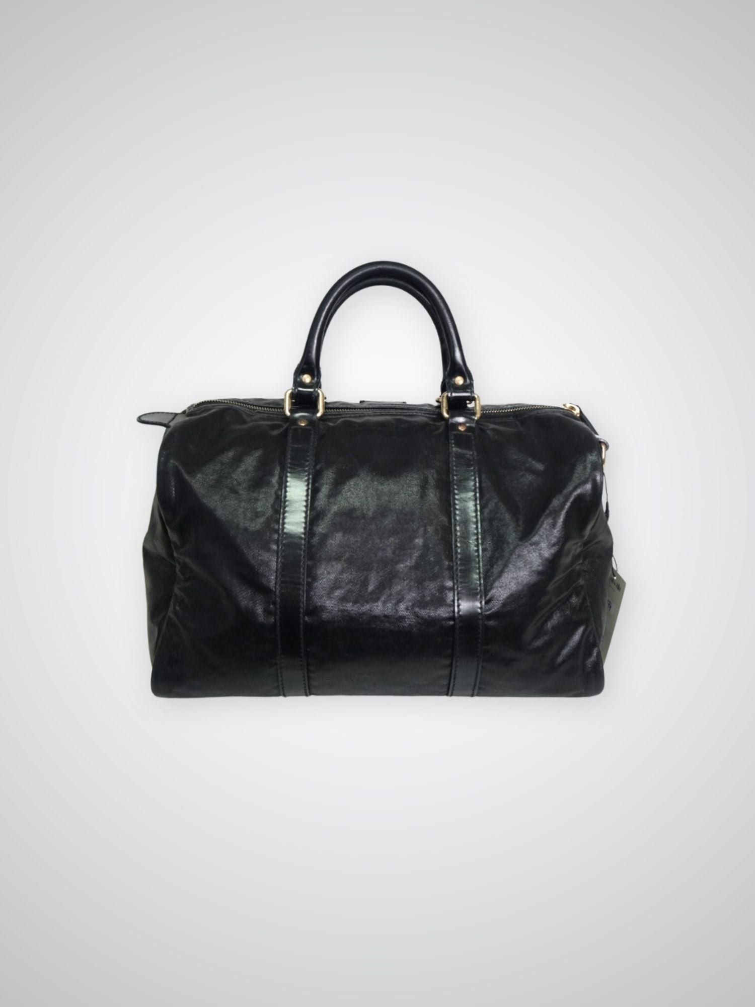 Sac Boston Gucci noir brillant