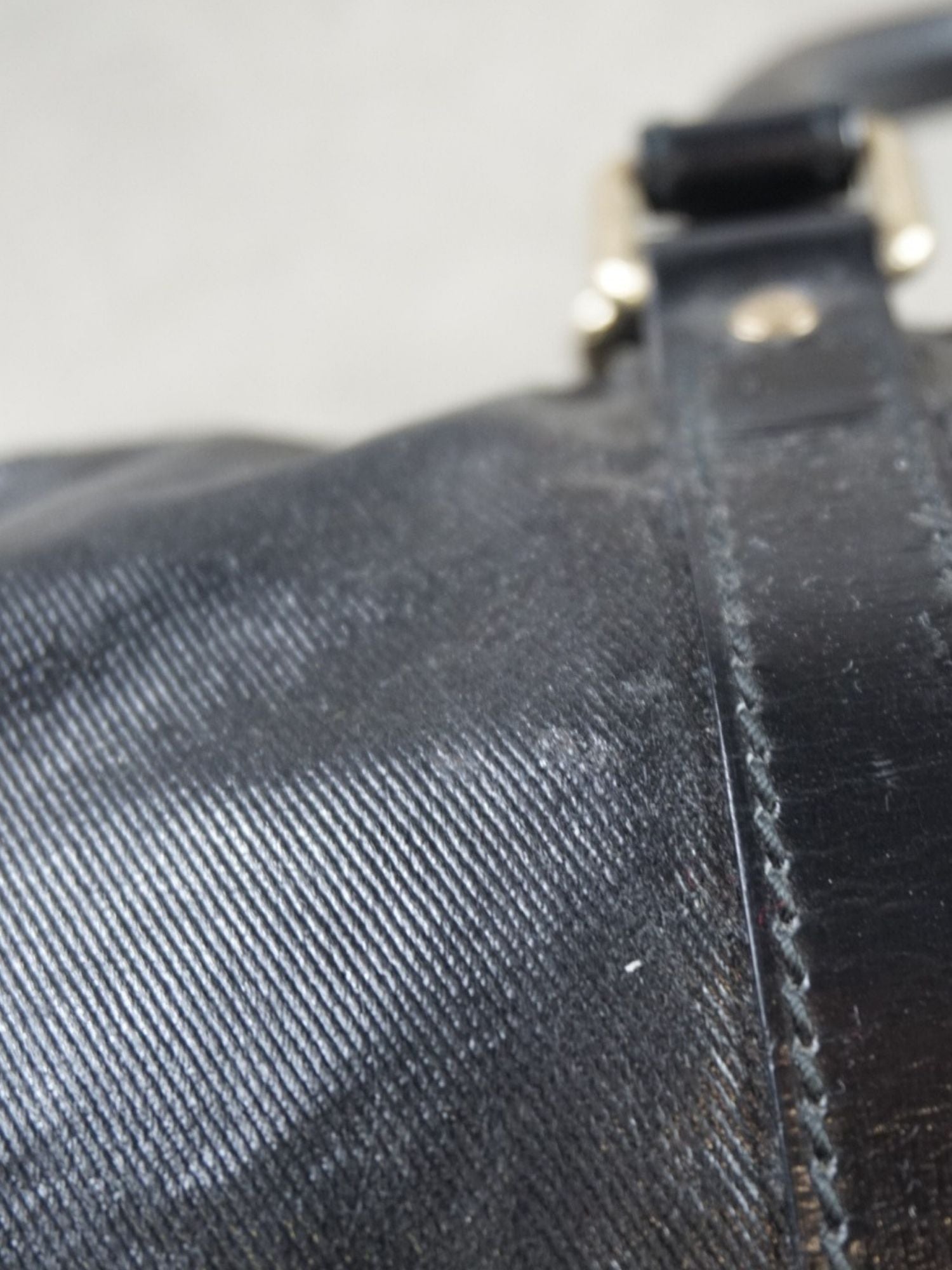 Sac Boston Gucci noir brillant