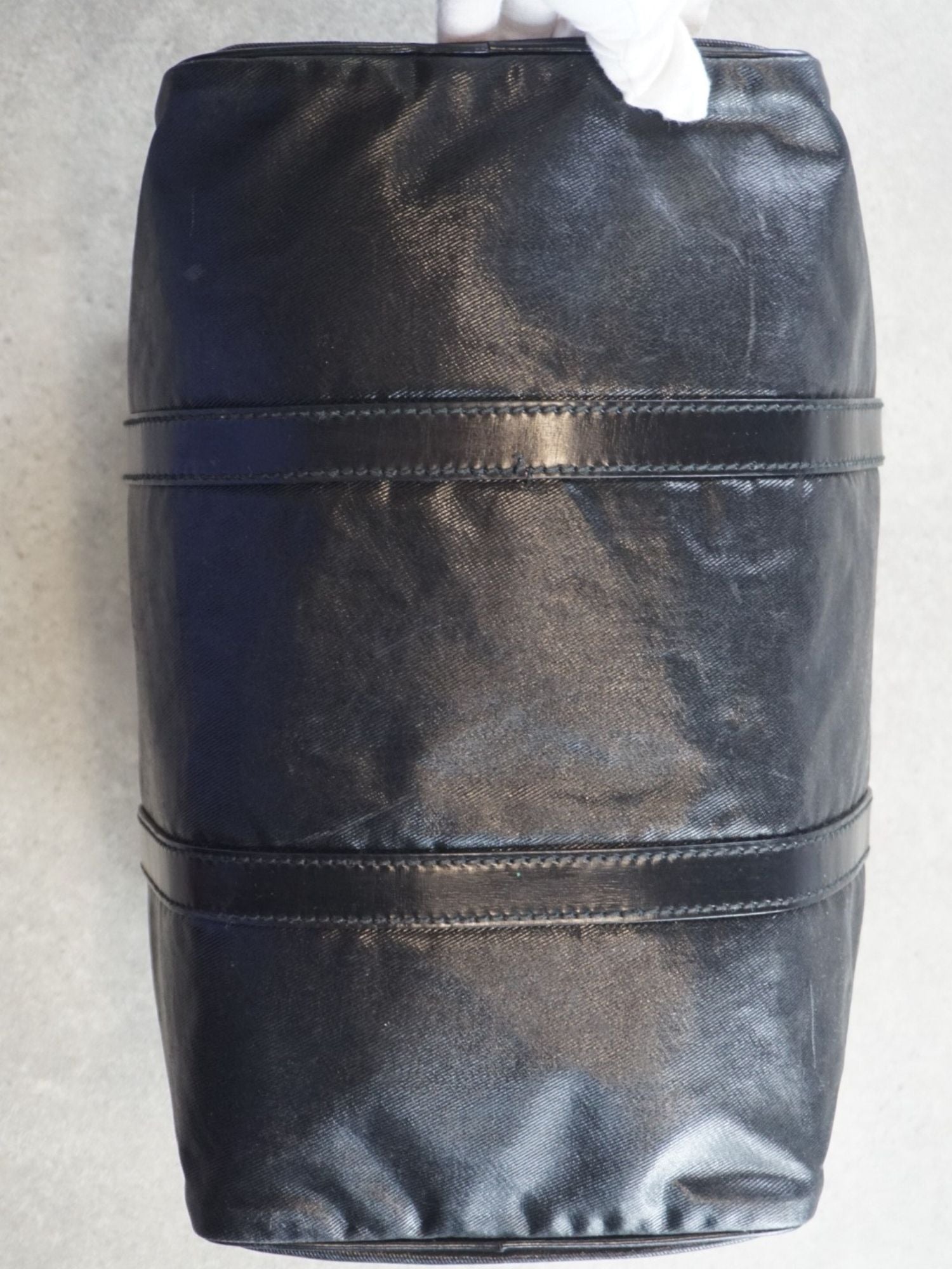 Sac Boston Gucci noir brillant