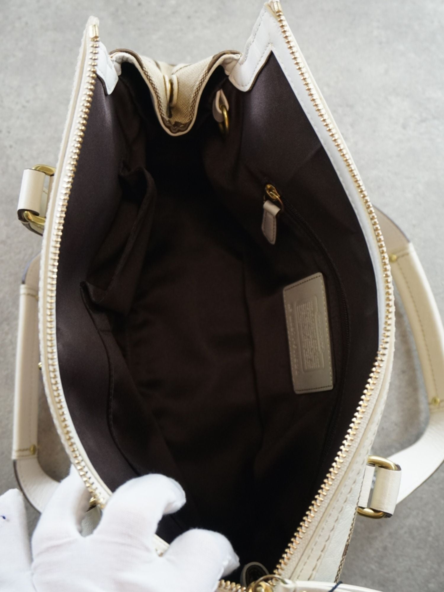 Sac Coach monogramme