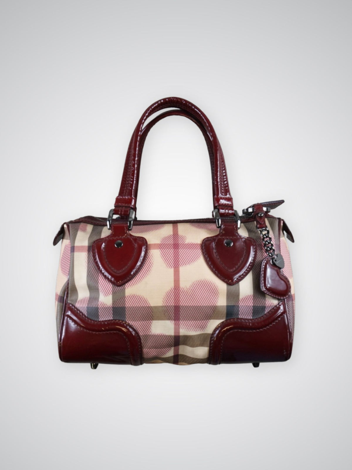 Sac Boston Burberry coeurs