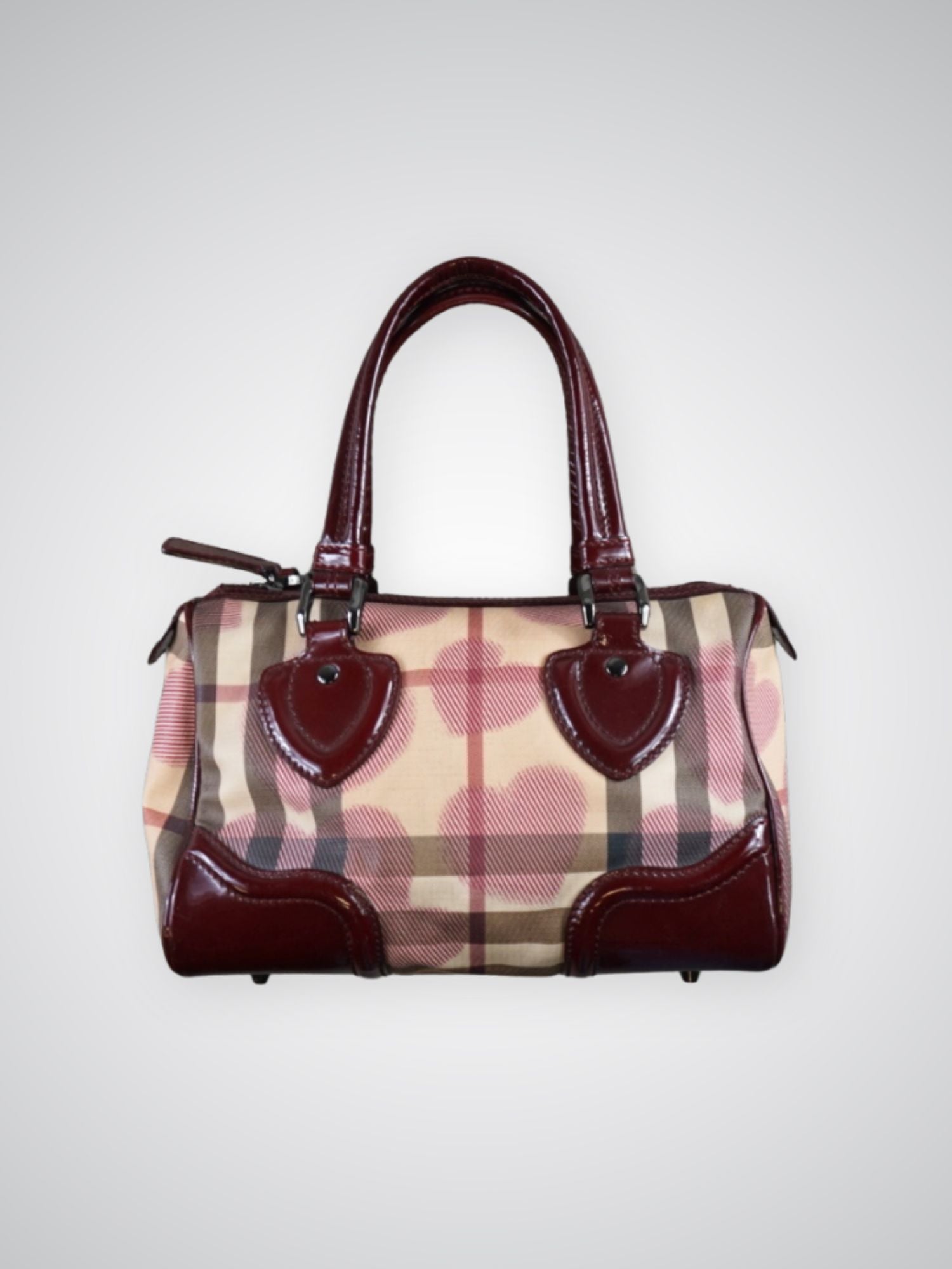 Sac Boston Burberry coeurs