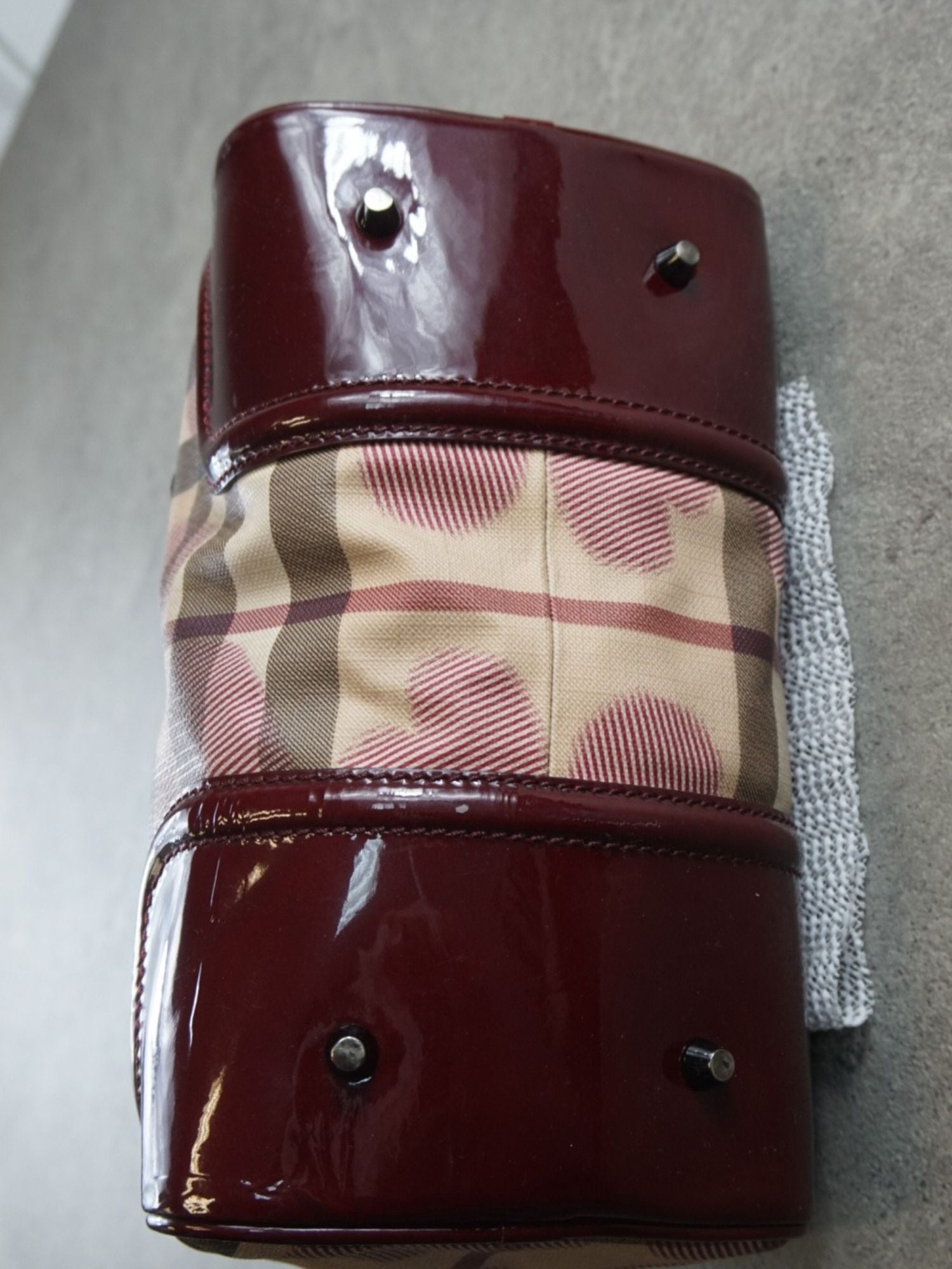Sac Boston Burberry coeurs