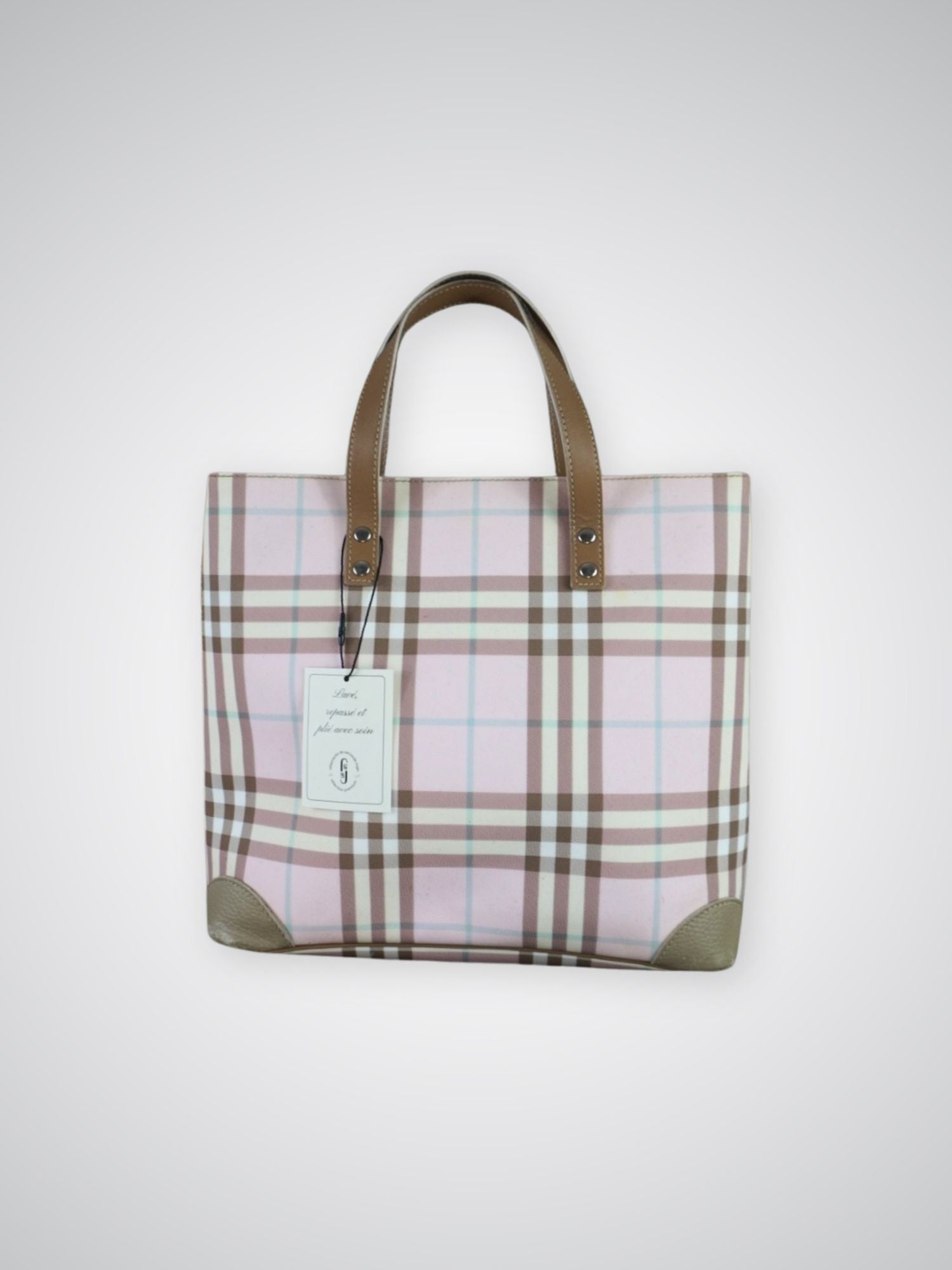Sac Burberry rose Check