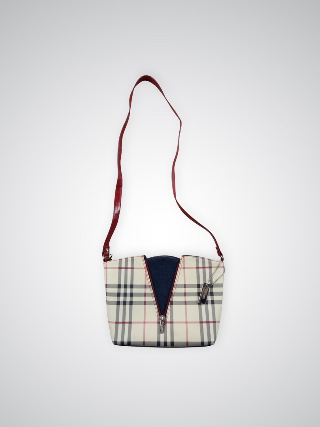 Sacoche Burberry bi-matières