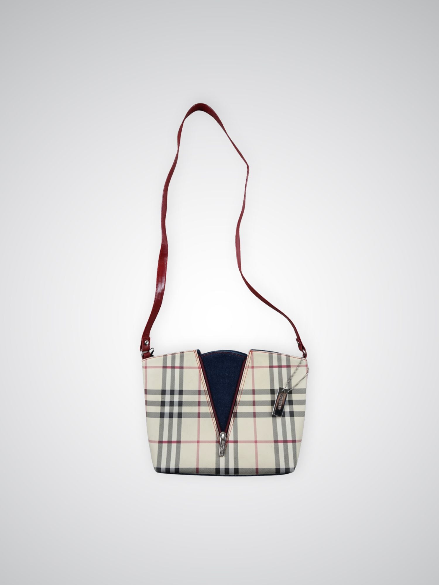 Sacoche Burberry bi-matières