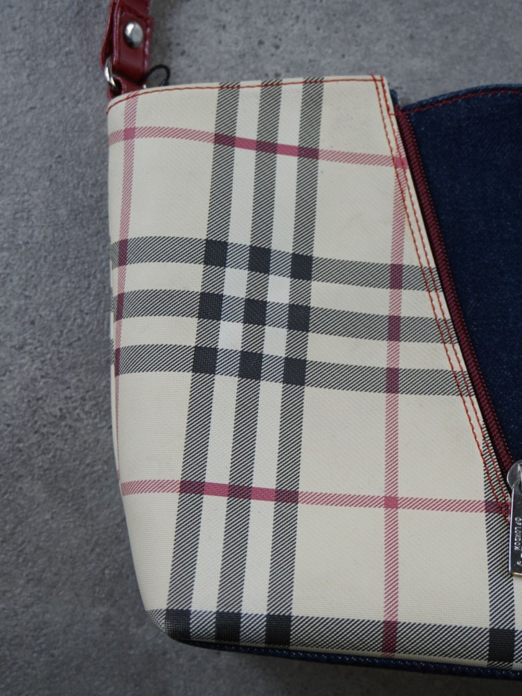 Sacoche Burberry bi-matières