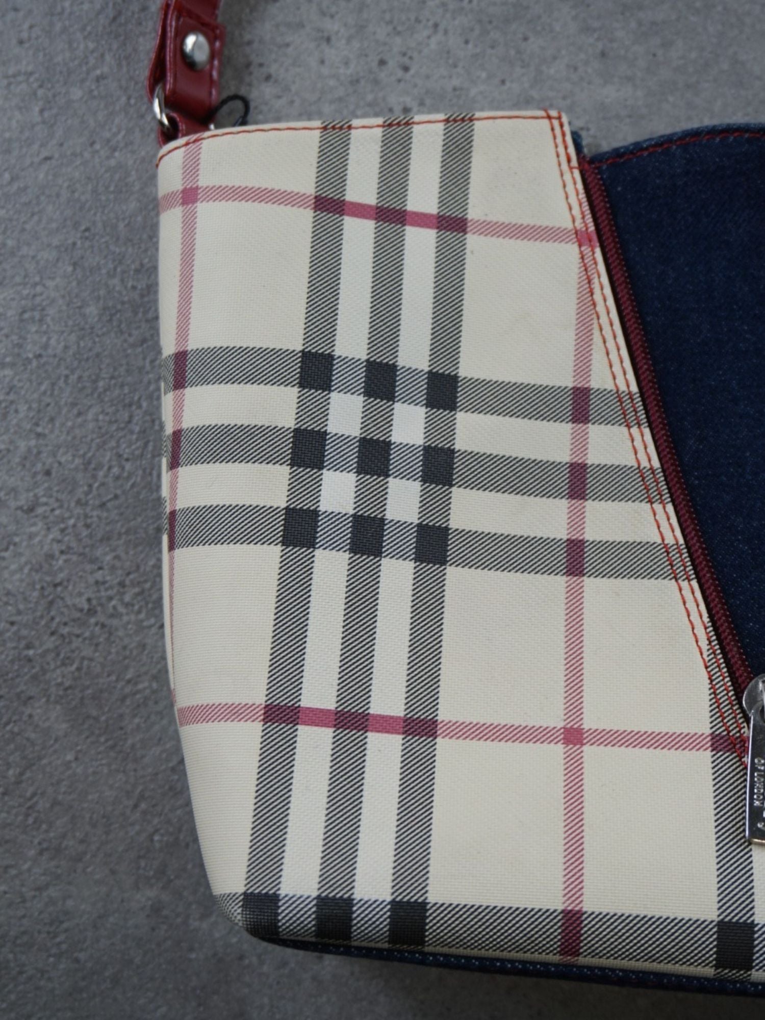 Sacoche Burberry bi-matières