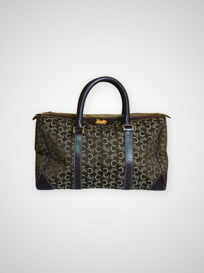 Sac à main Céline Macadam toile Boston marron