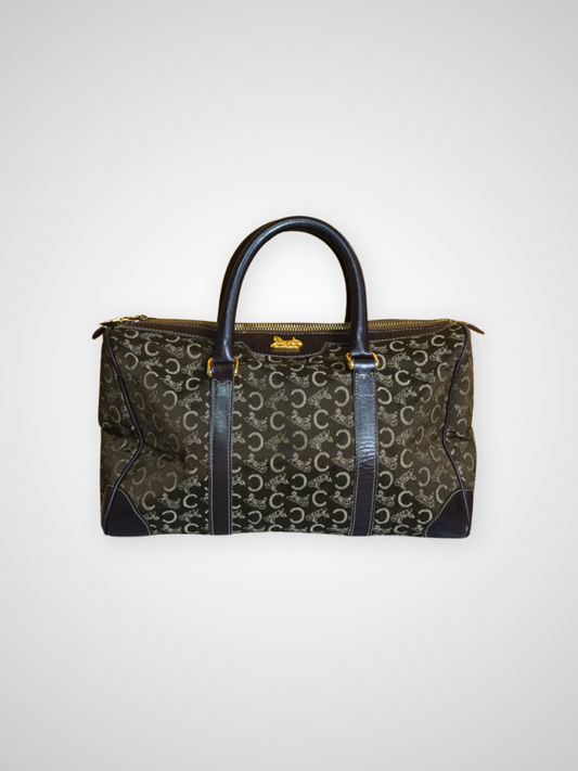 Sac à main Céline Macadam toile Boston marron