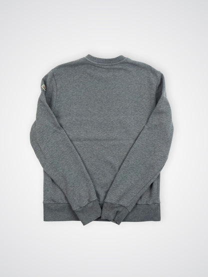 Sweat gris floqué à logo - Moncler