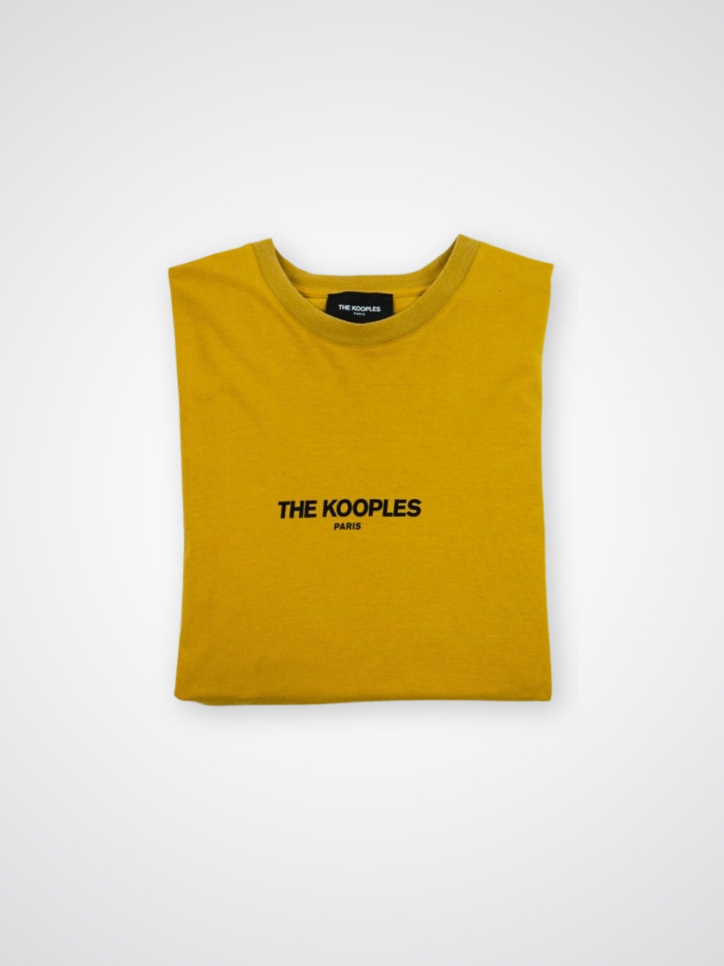 T-shirt jaune à logo - The Kooples