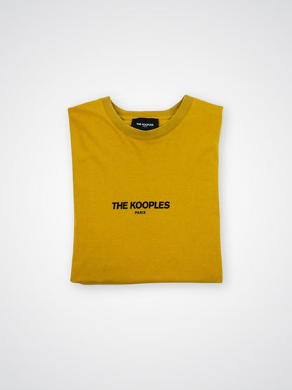 T-shirt jaune à logo - The Kooples