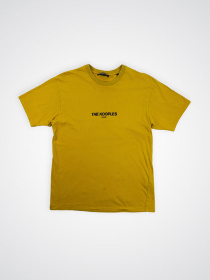 T-shirt jaune à logo - The Kooples