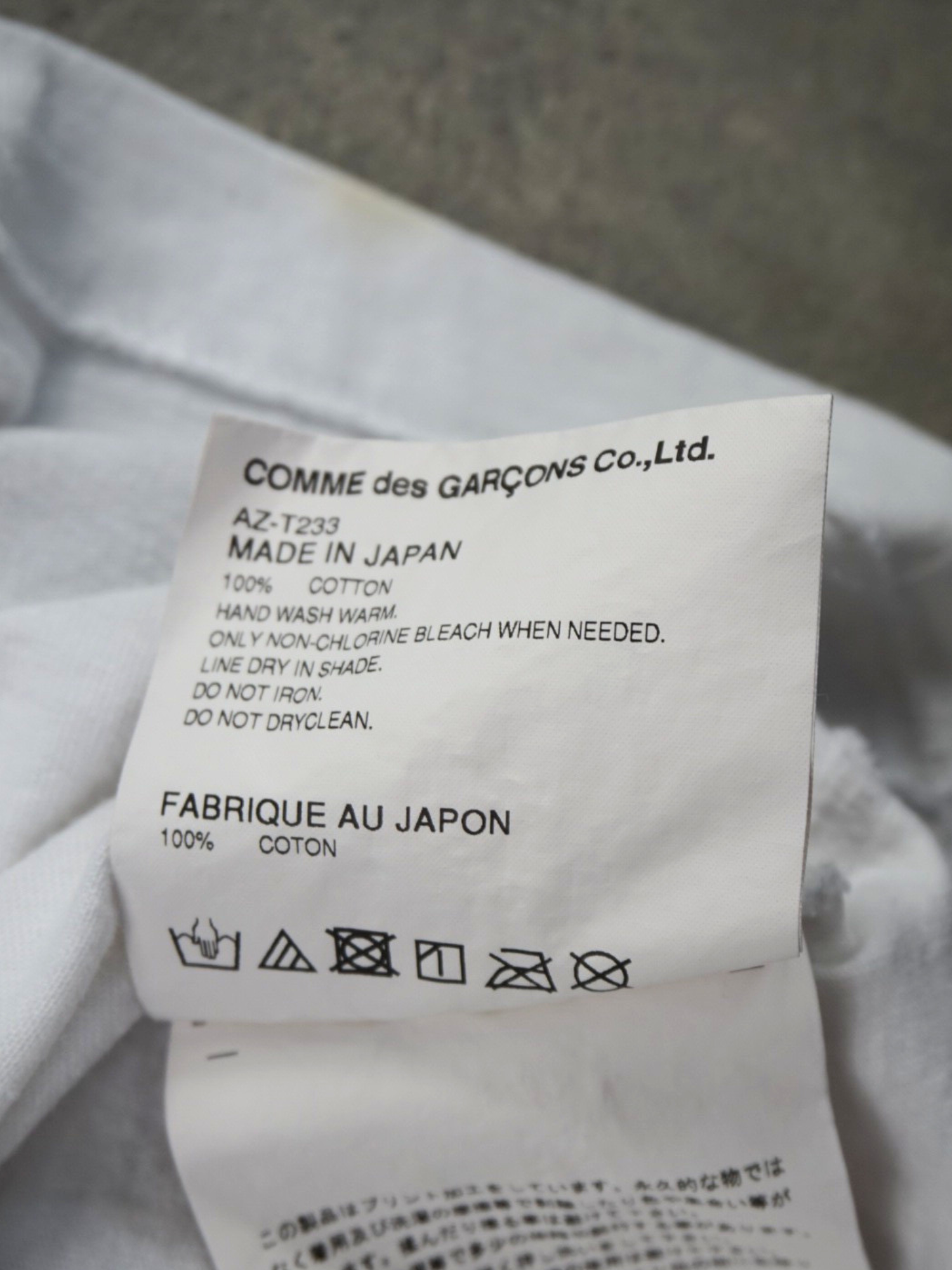 T-shirt Comme des Garçons (M femme)