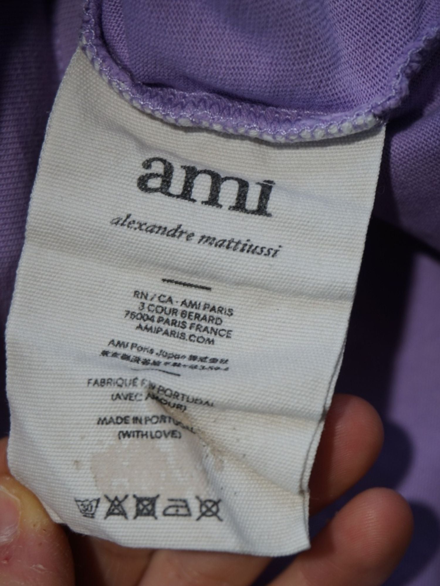 T-shirt AMI Paris lilac (L)