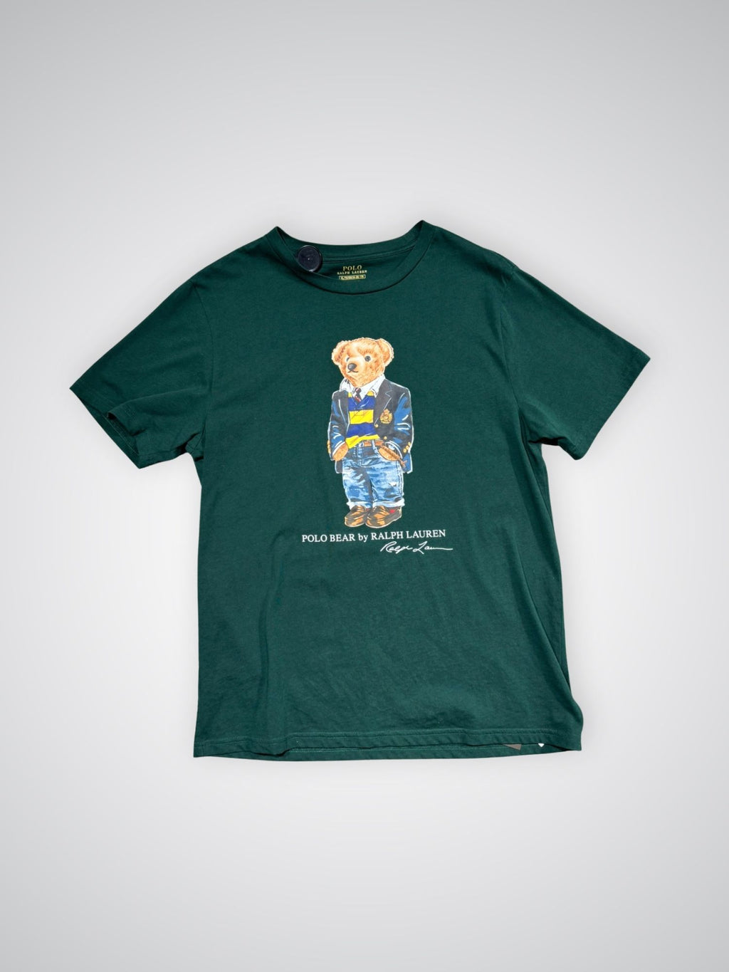 T-shirt Ralph Lauren Bear vert (S/M)