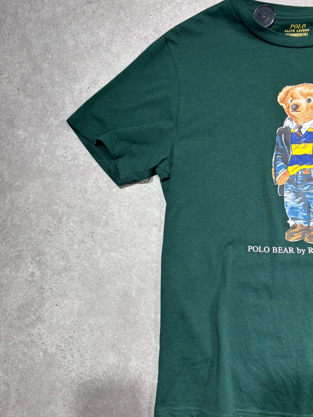 T-shirt Ralph Lauren Bear vert (S/M)