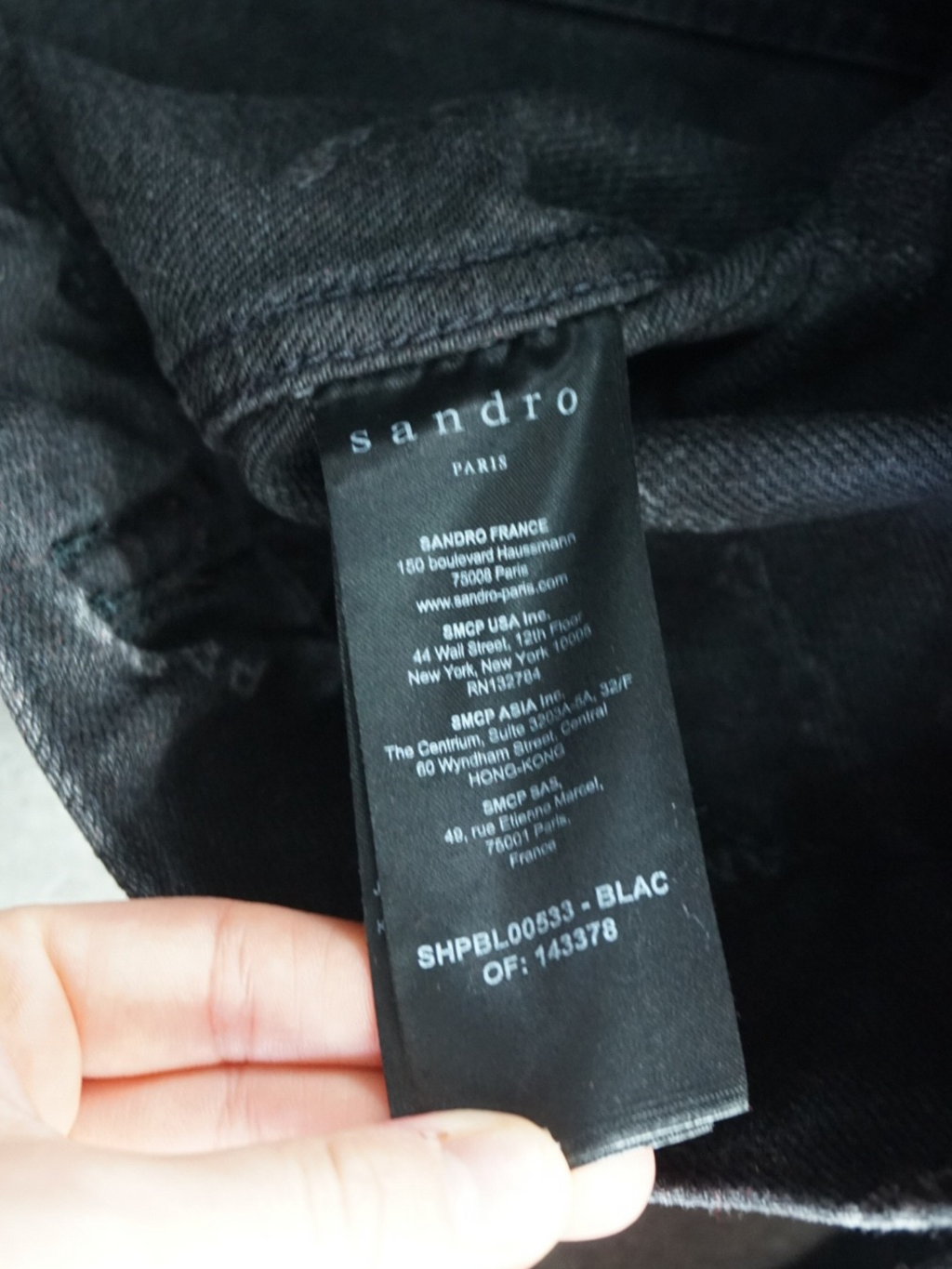 Veste en jeans Sandro (M)