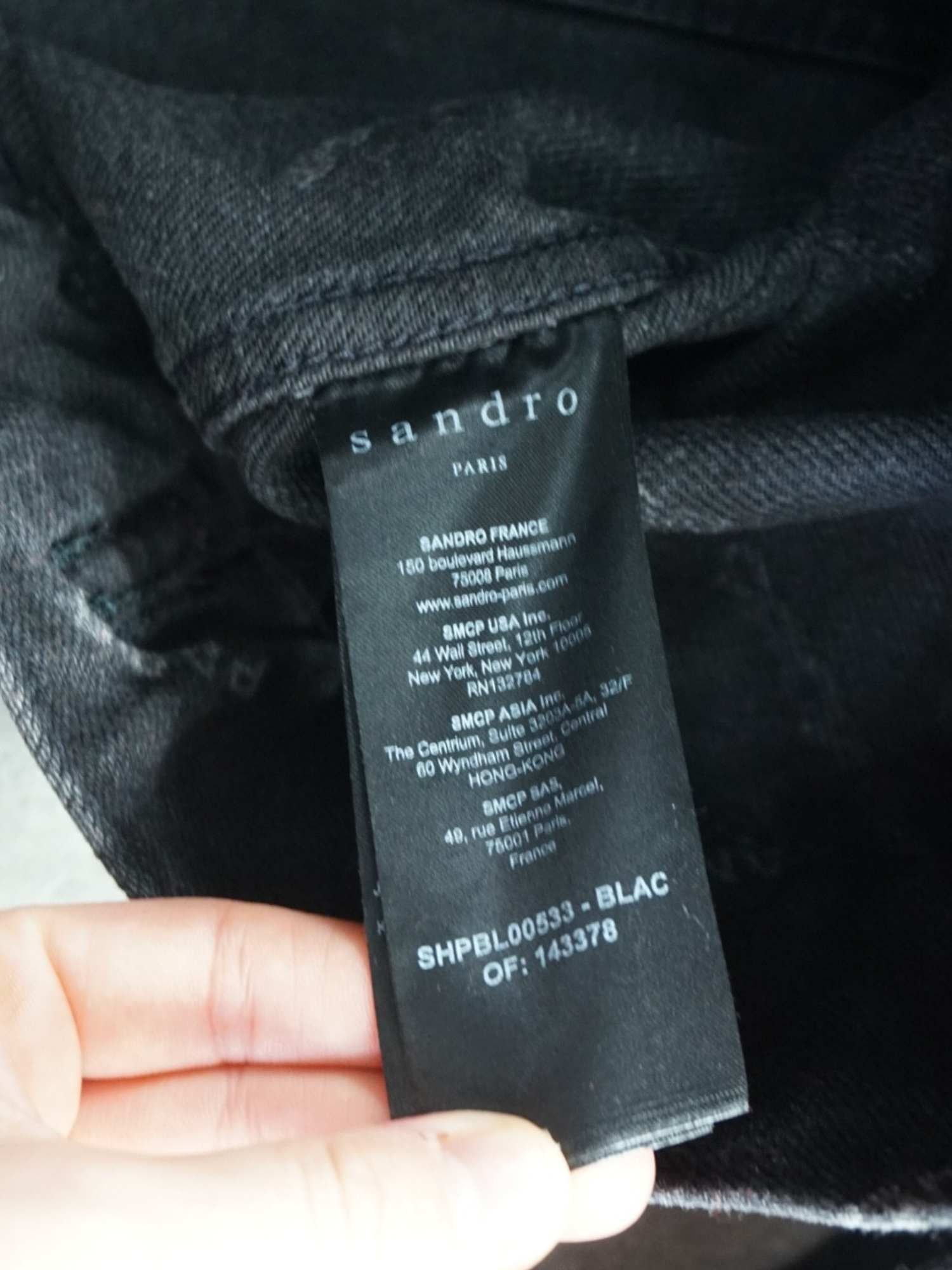 Veste en jeans Sandro (M)