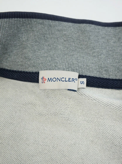 Sweat zippé gris à logo - Moncler