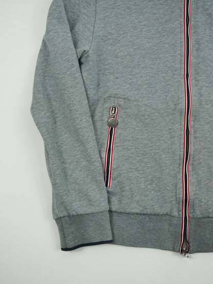 Sweat zippé gris à logo - Moncler