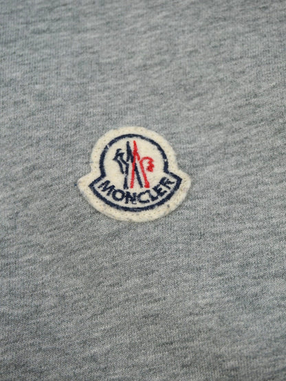 Sweat zippé gris à logo - Moncler