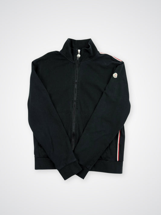 Sweat zippé noir à logo - Moncler