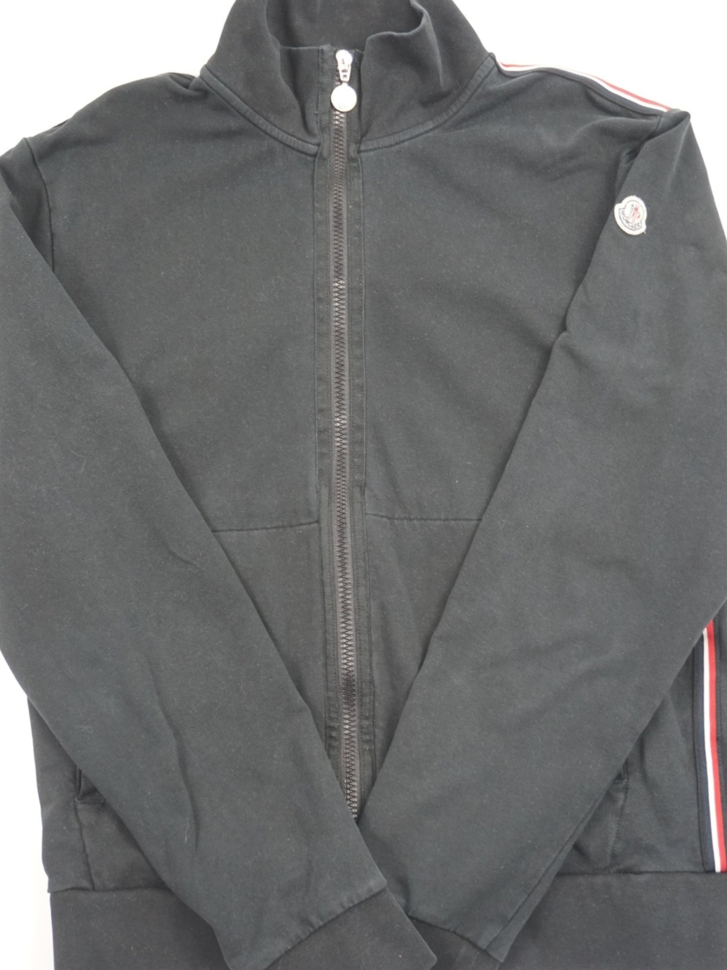 Sweat zippé noir à logo - Moncler