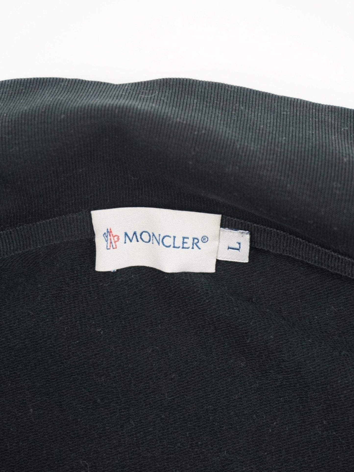 Sweat zippé noir à logo - Moncler